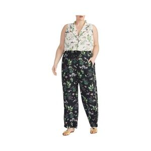 Rachel Roy Women's Plus Size Tropical Floral Pull On Pants NWT Size 2X